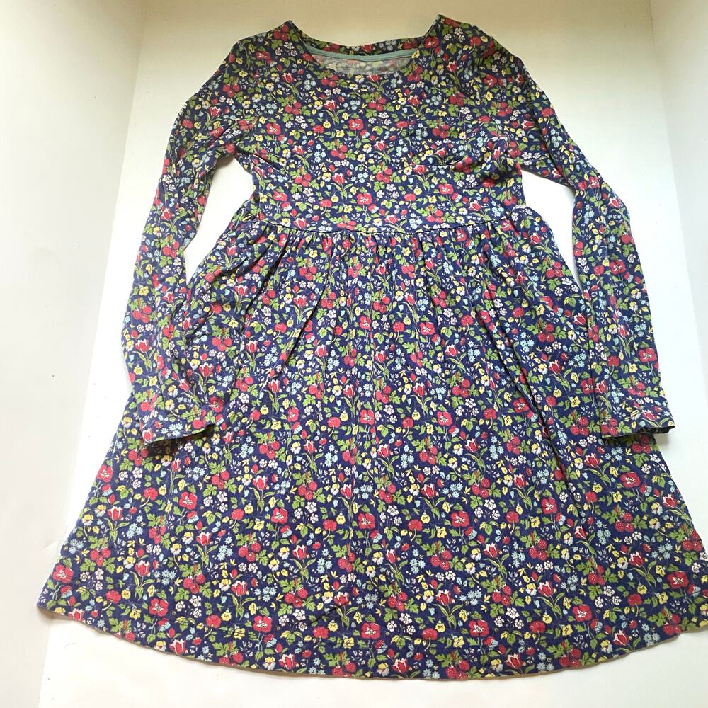 Mini Boden Floral Long Sleeve Dress